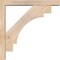 Ekena Millwork Merced Block Smooth Bracket w/ Offset Brace, Douglas Fir, 3 1/2"W x 18"D x 18"H BKT0402X18X18MRC05SDF - alternate 4